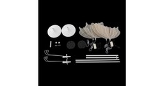 2 PCS CNCEST 23.6″ Wedding Butterfly LED Floor Lamp Set Adjustable Stand Lights