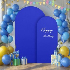 Royal Blue Arch Backdrop Covers – 7.2FT, 6FT Spandex Fitted Wedding Arch Stan…