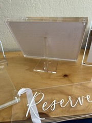 Wedding Decor Set, Frames, Easels, Reserved Signs, Table Number Holders
