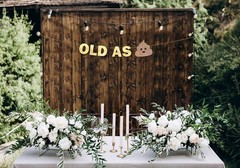Pre-Strung Old As Glitter Banner – Funny Retirement Decorations for Men and W…