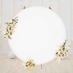 Round Backdrop Stand 6.5 FT Cover Free Fabric Photo Background for Wedding Party