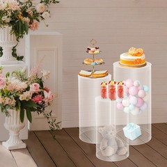 Round Cylinder Pedestal Stands Party Pedestal Wedding Home Birthday Display