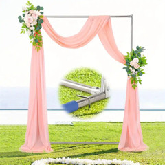 Square Wedding Arch hanging Flower White Metal Stand for Wedding party Ceremony