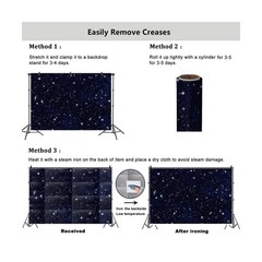 YongFoto Night Sky Stars Backdrop 20x10ft Universe Space Starry Galaxy Stars …