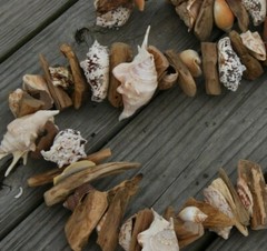 Beach Wedding Natural Ocean Decor Driftwood Garland, Handcrafted, 5 feet, Nordic