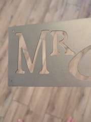 Mr & Mrs Metal Home Wedding Wall Hanging Sign Newlyweds Gift Anniversary