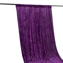 PURPLE 5 ft Premium Velvet Backdrop Curtain Party Wedding Booth Decorations