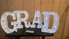 4 Piece GRAD White LED Marquee Lights With Remote