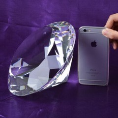 200mm Huge Clear Crystal Diamond Paperweight Wedding Centerpieces Gifts