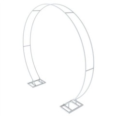 Moongate Round Wedding Arch Metal Backdrop Stand Flower Garland Frame Venue Deco