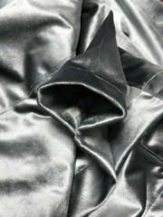 Gray Heavy Style Velvet Curtain 12ft H Drape Stage/Theater/Home Noise Thermal