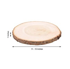 Natural Round Poplar 11-15″ wide Wood Slices Wedding Decorations Centerpieces