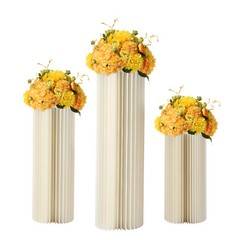 3 PCs Cylinder Flowers Stand Wedding Party Garden Centerpiece Display Decoration