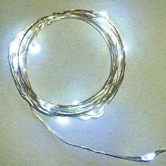 10 sets 20 Bulb White Micro LED fairy light INC BATTERY table centrepiece 2mtr