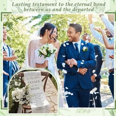 Wedding Memorial Reserved Chair Sign Banner In Loving Memory of Parents Heaven