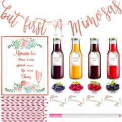 Mimosa Bar Decor Kit Package Mimosa Bar Signage for Bridal Brunch Bachelorette