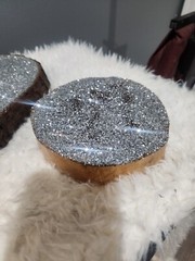 Glitter Wood Slice