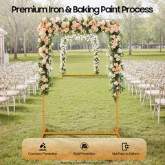 Square Wedding Arch Stand Balloon Backdrop Frame Birthday Party Event Decoration