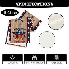 4th of July Table Runner Fourth of July Table Cover USA Red White and Blue