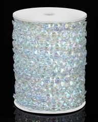 99FT Crystal Garland Strands, Acrylic Iridescent Crystal Beads 99ft-iridescent