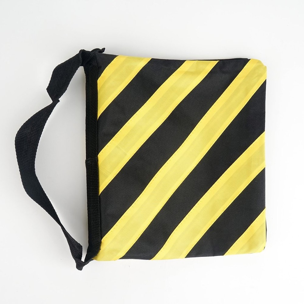 4 pcs Black and Yellow Heavy Duty Sand Weight Saddle Bag for Photo Backdrops