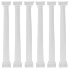 6pcs Mini Roman Column Mini Resin Roman Pillar Statue DIY Pillar Statue for W…