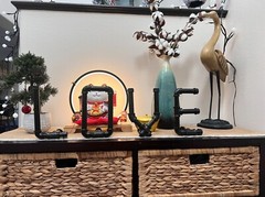Wedding sign, wedding decoration, Industrial Pipe Theme Wall Mounted Tablet