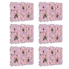 6 Pack 24 × 16 In 3D Hydrangea Flower Wall Panels for Wedding Home Decor