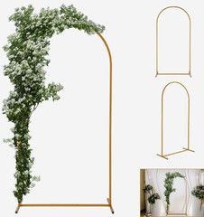 Ballon Party Metal Arch Stand Gold 71″ x 32″
