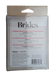 Wedding Damask Table Card Kit, 40pc White/Black Fold & Stand Name Plate Tags