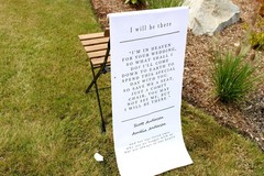 Personalized Linen Memorial Sign, Custom Family Memorial Wedding Banner