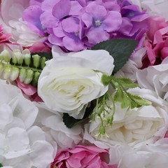 6 Pcs Artificial Hydrangea Flower Wall Panel For Wedding Party Backdrop 60X40CM