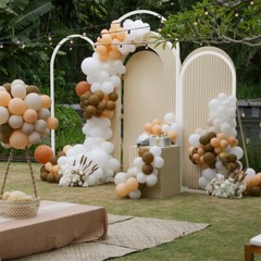 Metal Wedding Arch Backdrop Stand Wedding Arch Frame Set of 3 for Wedding Party