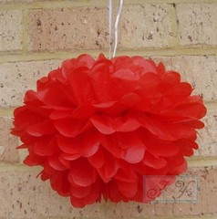 12x mix pink red white paper pom poms wedding anniversary party venue decoration