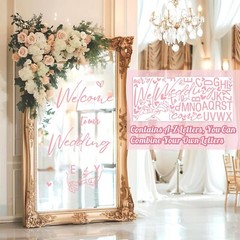 Welcome to Our Wedding Signs Wedding Welcome Mirror Decals Wedding Welcome Si…