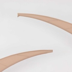 2 NUDE Fitted Spandex Half Crescent Moon Arch BACKDROP STAND Events Wedding