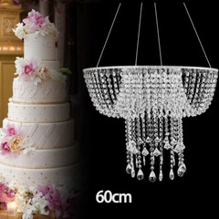 Romantic Wedding Hanging Cake Swing Stand Crystal Chandelier Rack Venue Decor