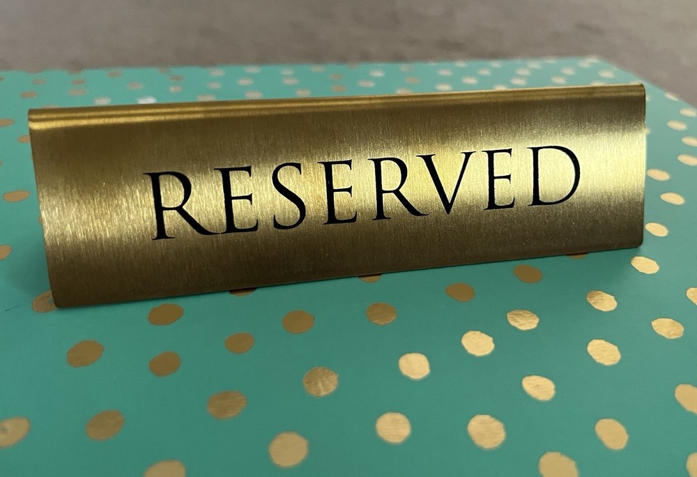 Gold Reserved Metal Signs (Most New And Some Used); Total of 21