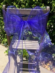 Lot of 10 Organza Sheer Chair Sashes/Runners/Ribbons/Bows for Party Brand New