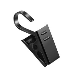 25 Pcs Small Curtain Hooks for Drapes, Curtain Clips for Hanging Hooks Black