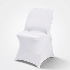 10 Pack White Spandex Folding Chair Covers Stretch Slipcovers Wedding Party