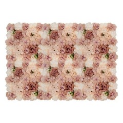 6 Pcs Artificial Flower Wall Panel, Artificial Floral Wall Decoration Backdrop