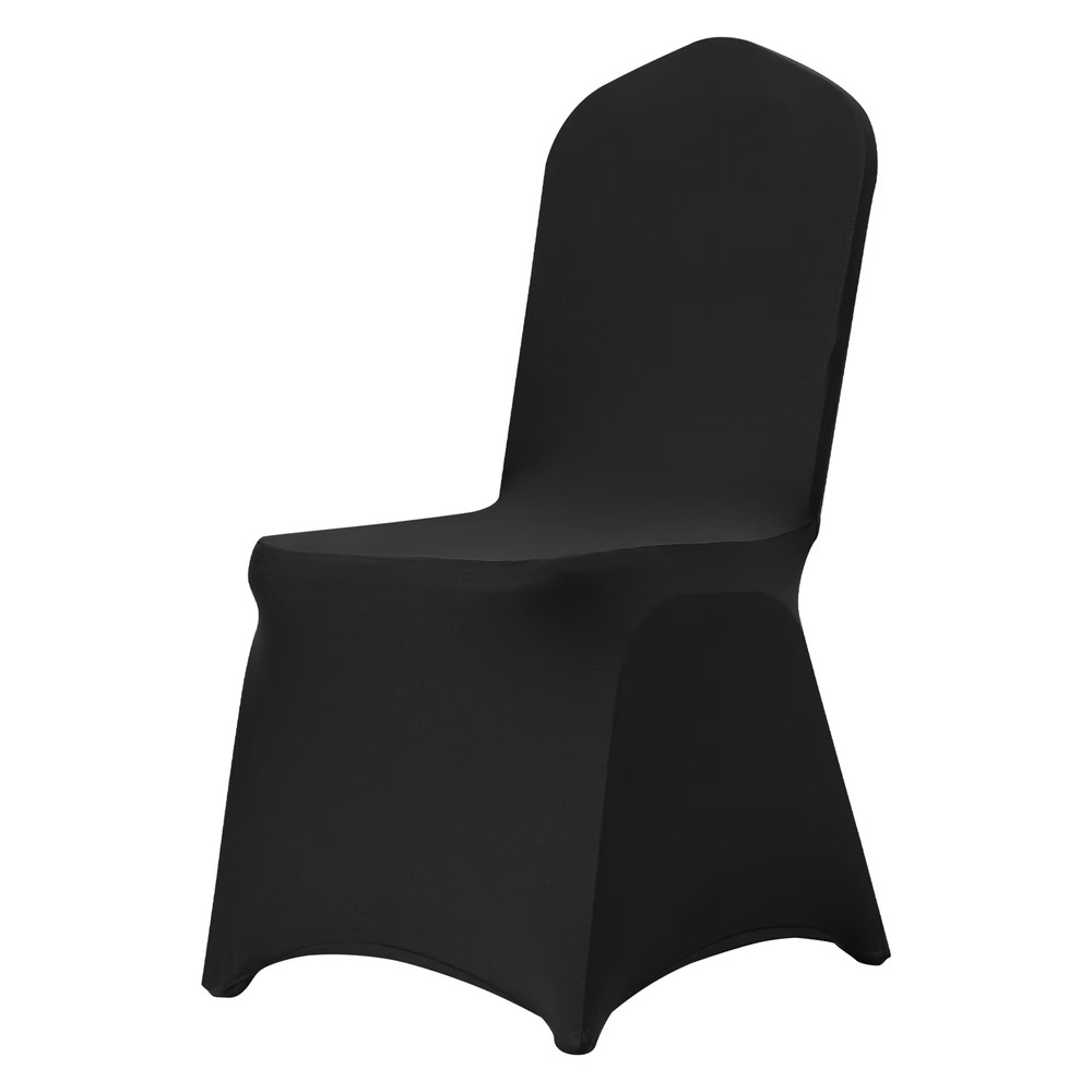 30pcs Set Stretch Spandex Folding Black Chair Covers for Wedding Party Restauran