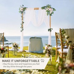 Wood Wedding Arch For Ceremony Wooden Arbor Decor For Parties Garden Backdrop
