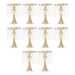 10PCS Flower Stands, 10.23″ Tall Crystal?Flower Stand, Flower Arrangement Stand