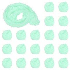 20Pcs Stocking Flower Fabric 65cm/26″ DIY Mesh Flowers Making Light Sky Blue