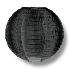 24″ Black Nylon Lantern, Durable Hanging Decoration