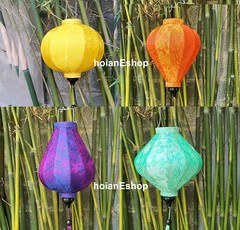 Set 8 Hoi An Silk Lanterns for Wedding Party Decoration Lamp Ratail Wholesale