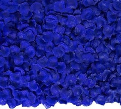 3200 Pcs Artificial Rose Petals for Romantic Night, Fake Rose Flower Blue
