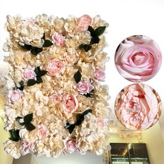 12 Pcs Artificial Rose Flower Wall Panel Bouquet Wedding Party Backdrop Decor.